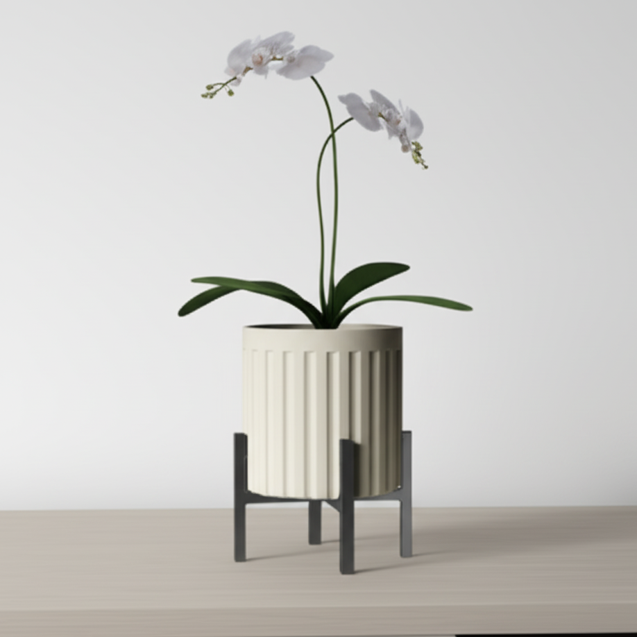 5 Modern Flowers Pot & Desk Organizer Set – Optional Legs, Unique Designs, Multi-Use