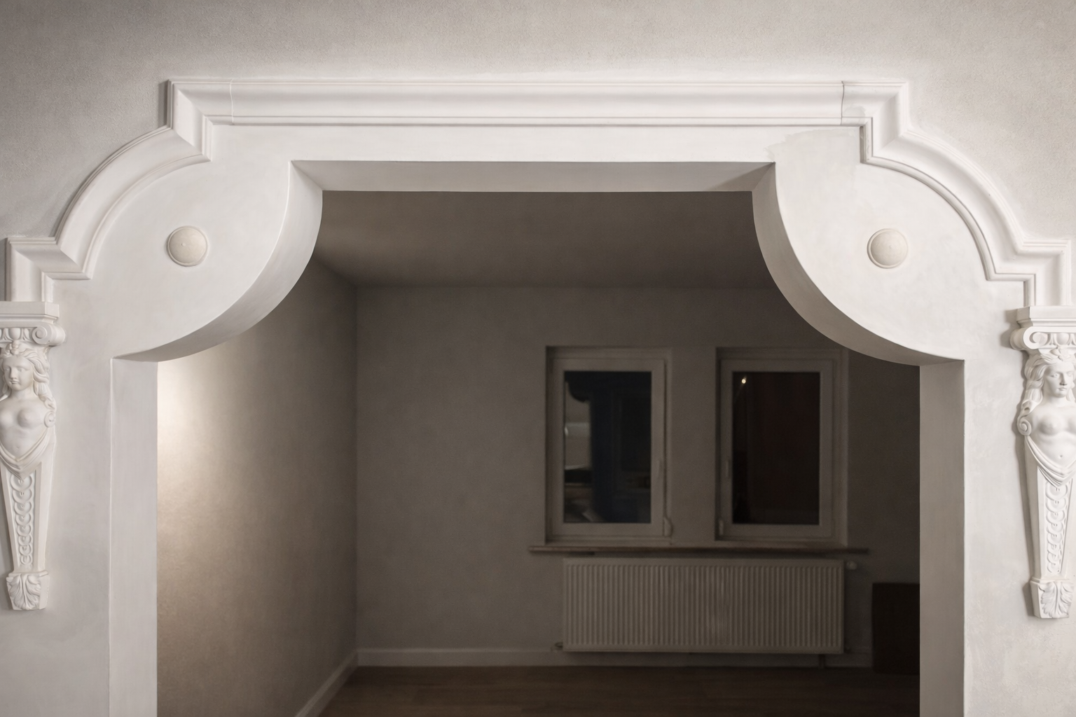 Plaster mold “Button” Wilhelminian style | Gießform Gipsstuck "Knopf" Gründerzeit