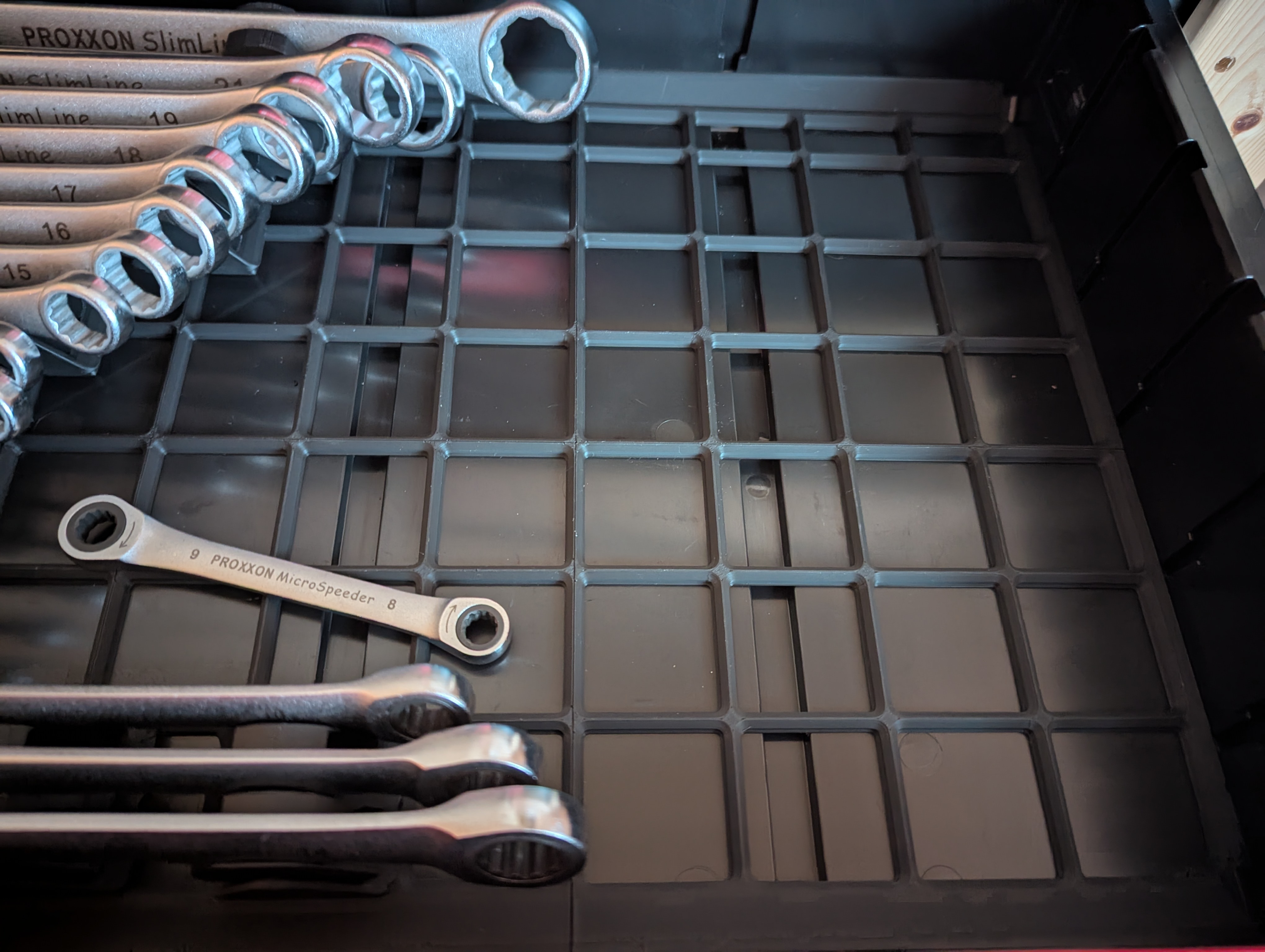 Gridfinity baseplate for QBrick One Drawer