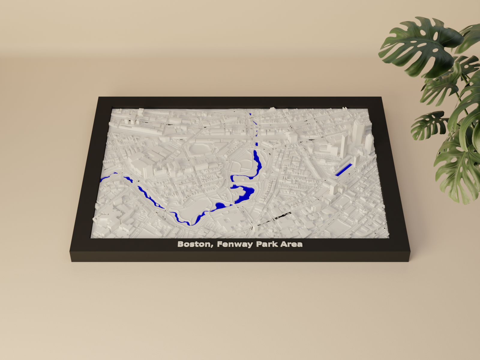 Boston, Fenway Park Area, United States - 3D Miniature