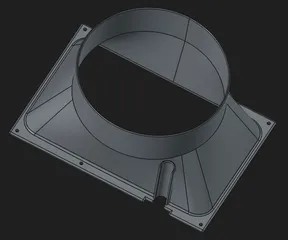Whirlpool PACF212HP intake adapter & exhaust brackets (parametric, PETG)