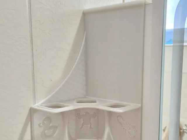 Hanging (for bathroom cabinet) electric toothbrush holder for 2 or 3 toothbrushes