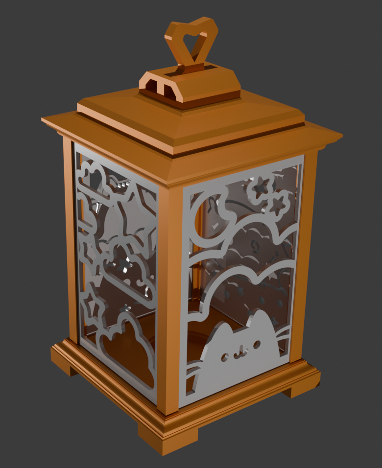 Pusheen lantern