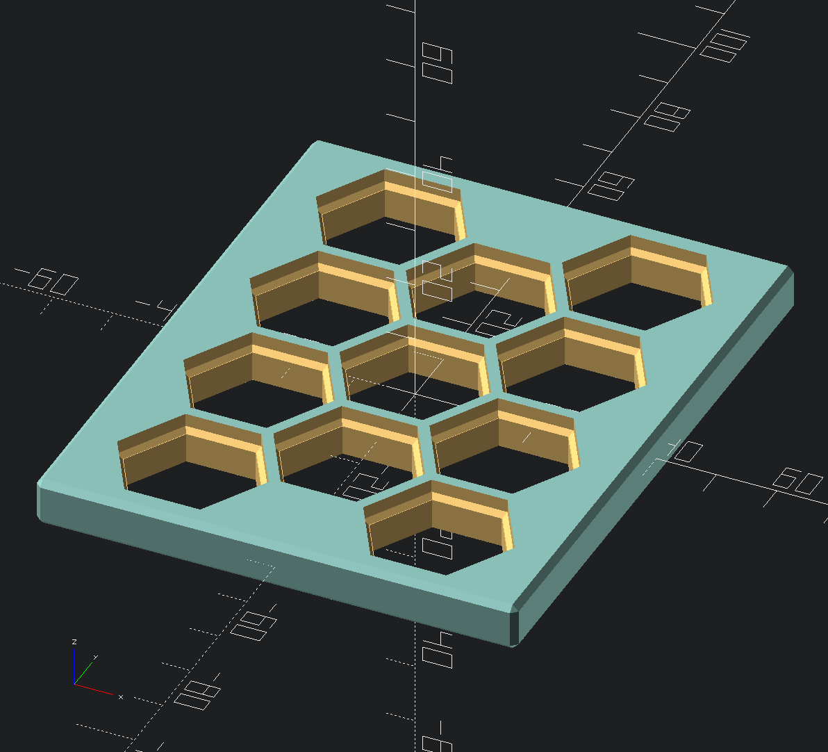 OpenSCAD library for HSW wall and attachments