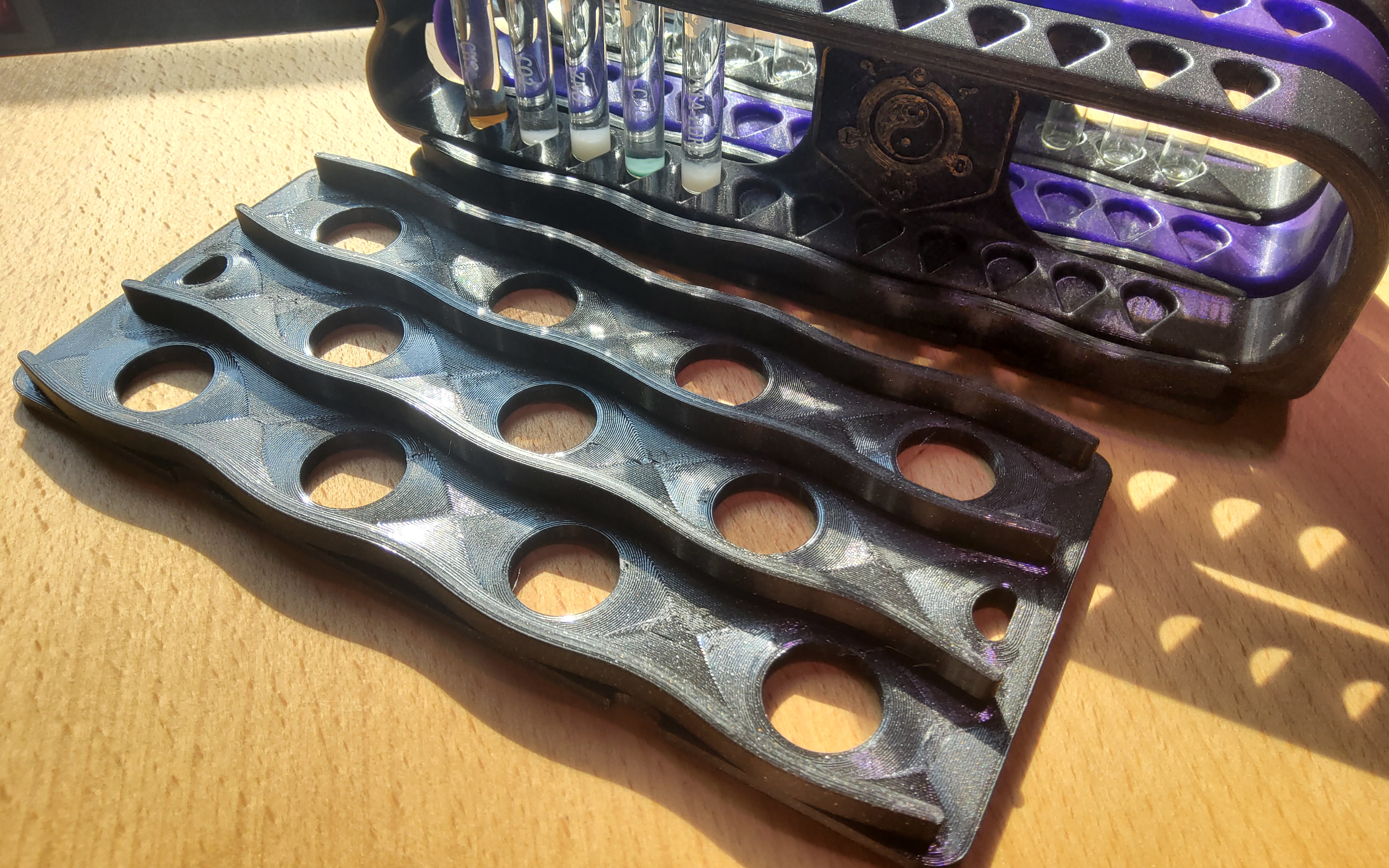 Rack system for my "Stand/organizer - 12 vials"