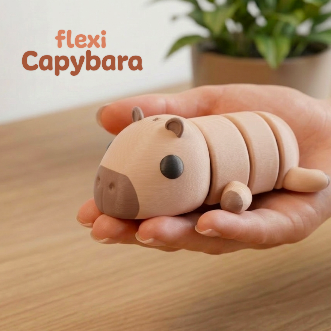 Flexi Articulated Capybara (+Keychain)