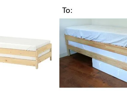 IKEA UTAKER stackable bed drilling jig for legs