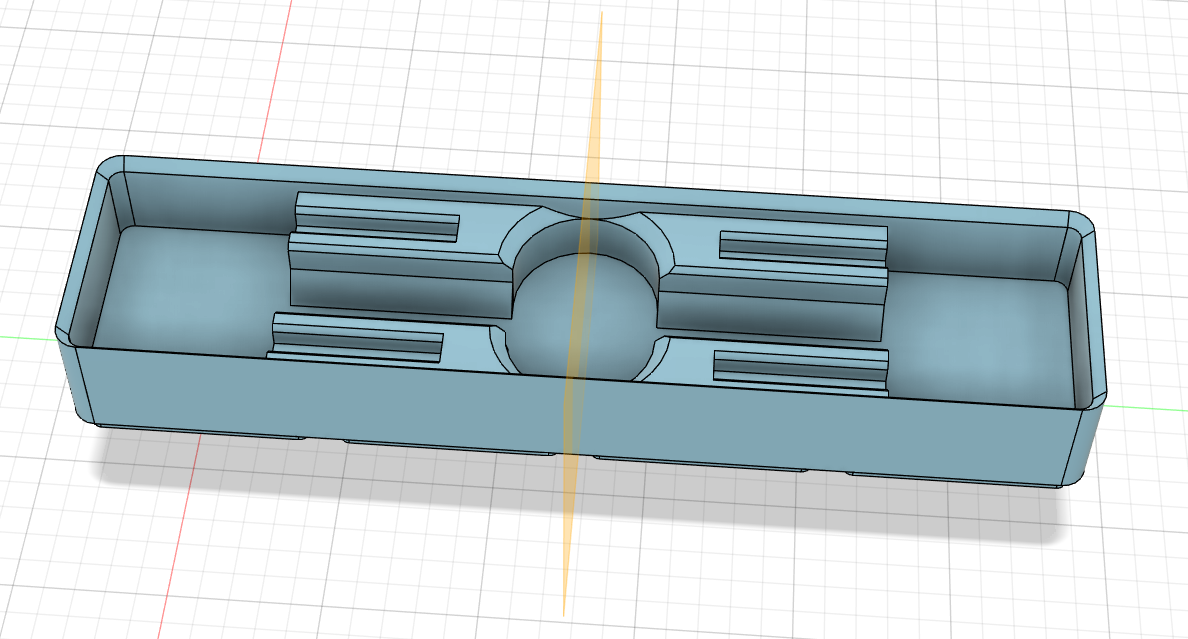 Gridfinity CNC Kitchen Deburring Tool Mirrored, 4 knives