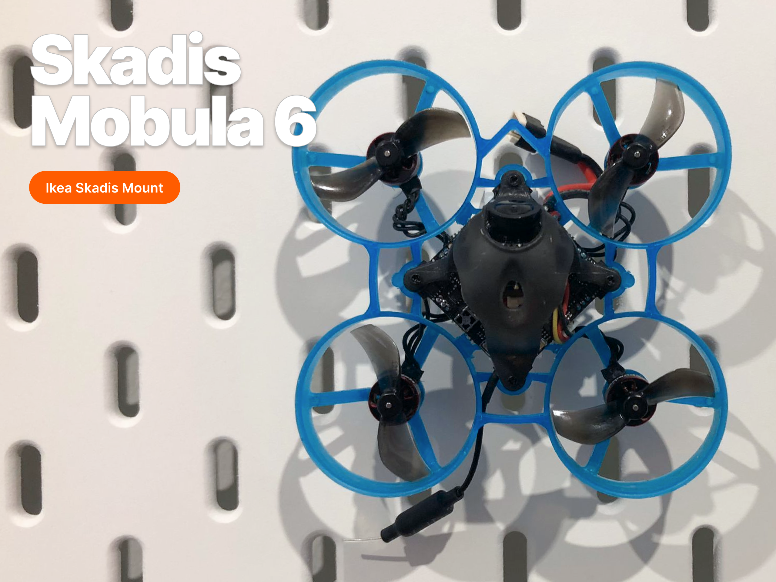 IKEA Skadis Mobula6 Tiny Whoop Mount