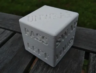 Better White Elephant Dice Single Color Six Sided