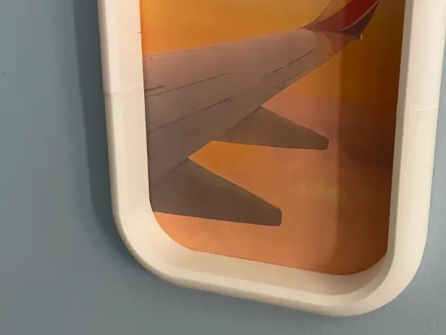 Airplane Window picture frame