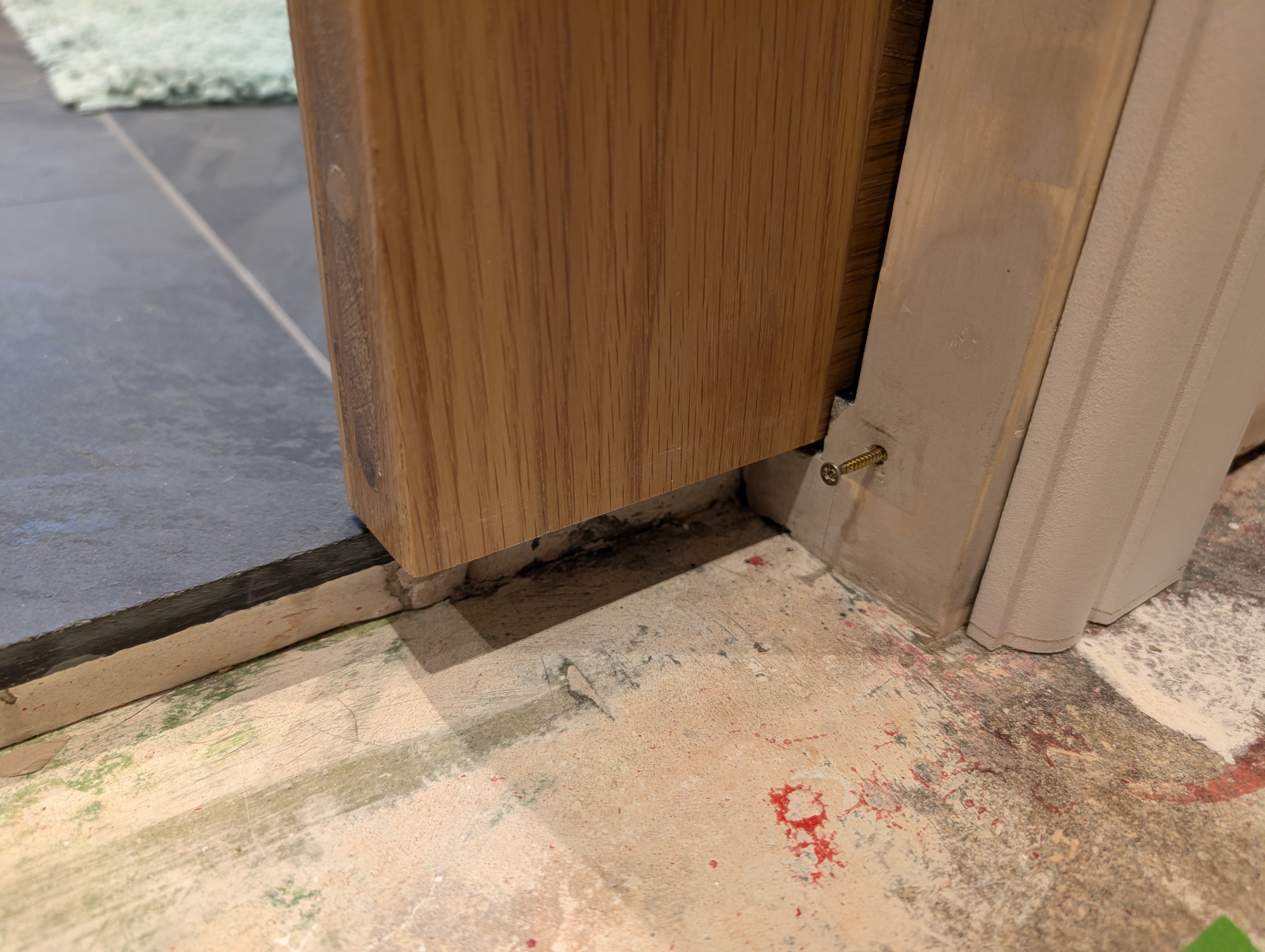 Flush fit pocket door guide