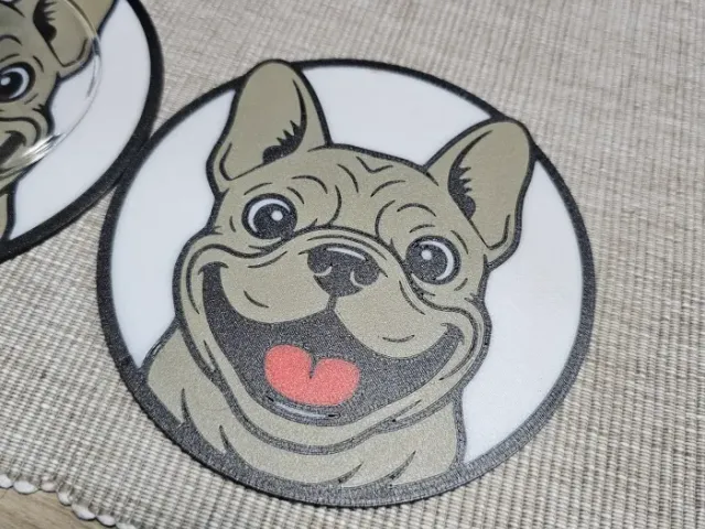 Frenchie (French bulldog) coaster