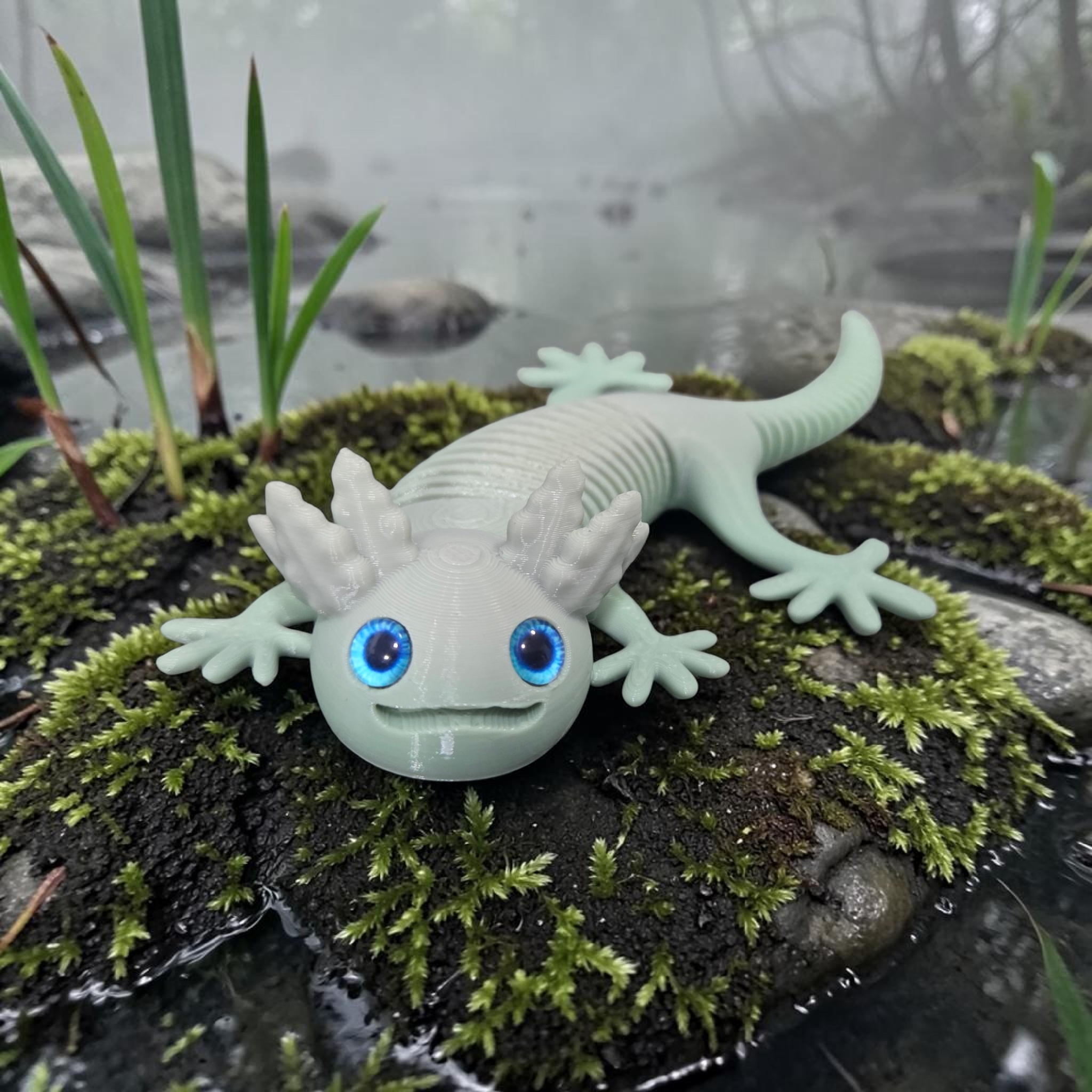 Super Flexi Axolotl - 6mm + 8mm glass eye compatible