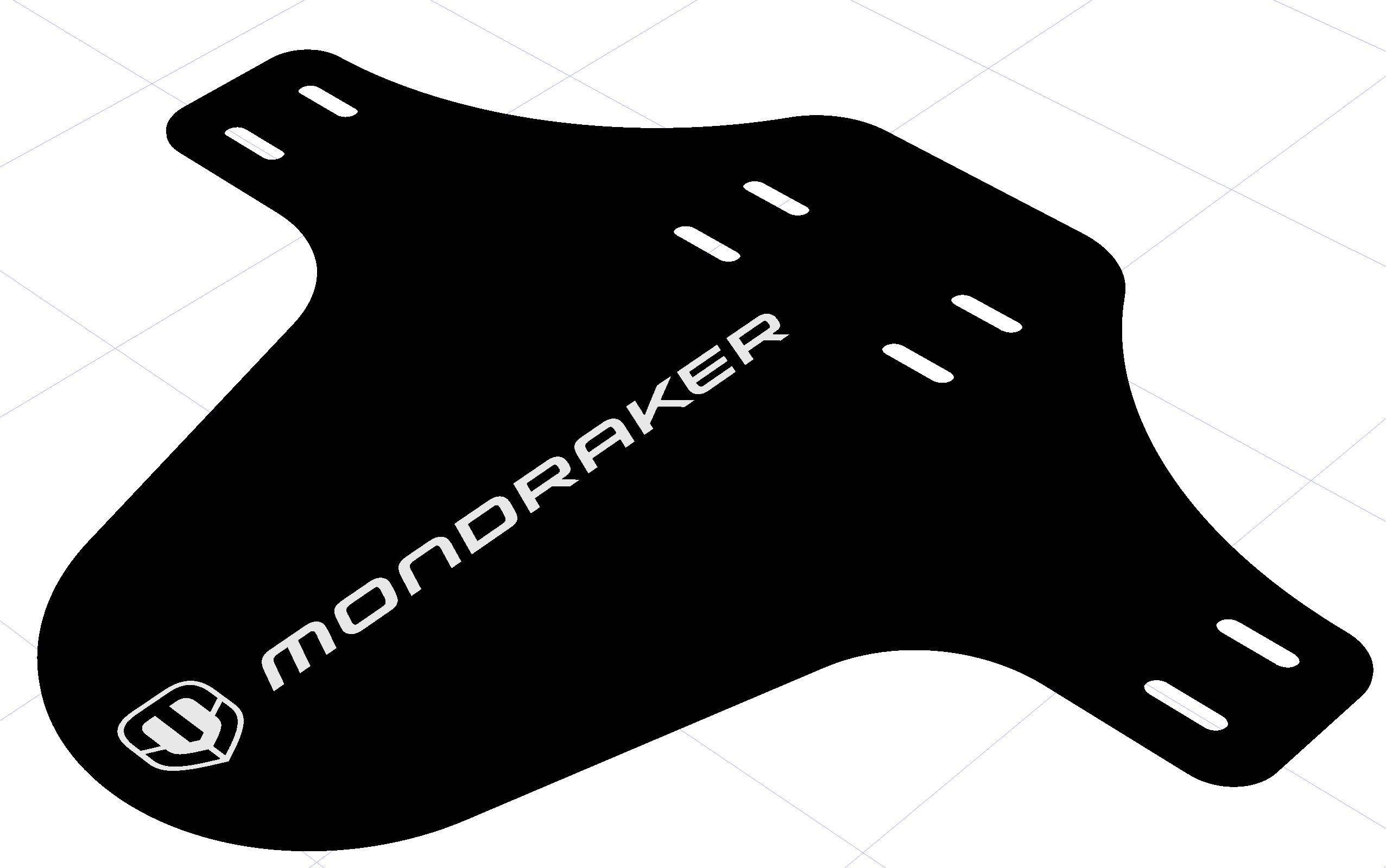 MTB Mudguard w/ a Mondraker logo