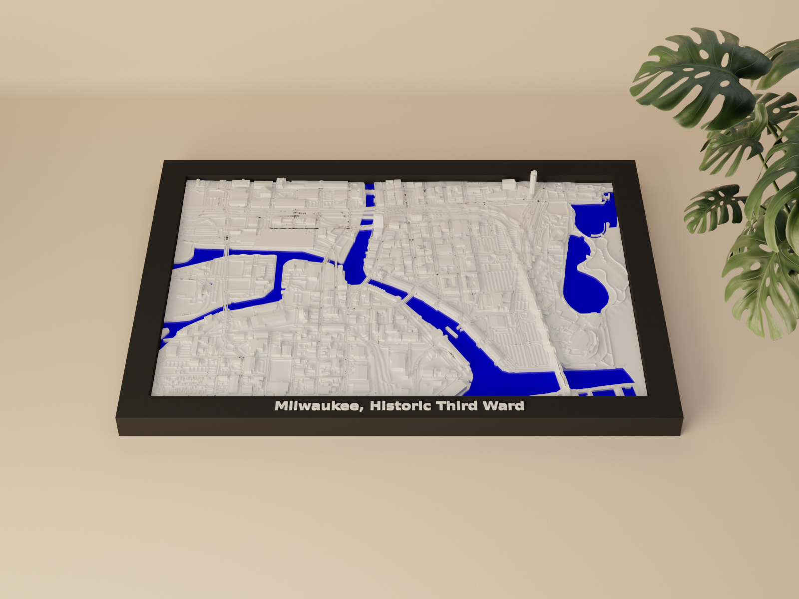 Milwaukee, Historic Third Ward, United States - 3D Miniature