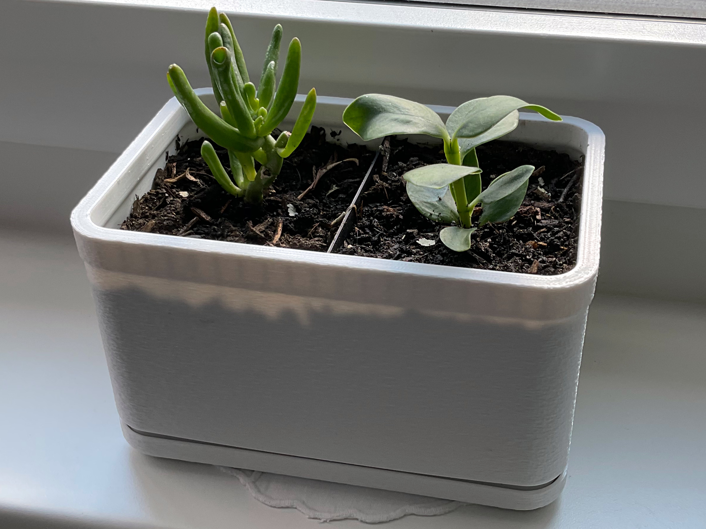 Miniatura 3 do modelo 3D Rectangular Indoor Flower Pot