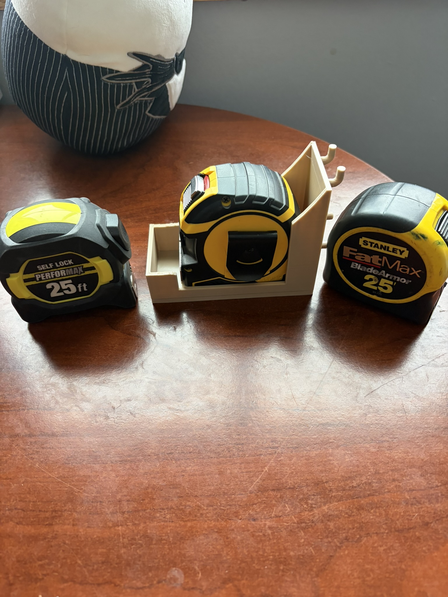 Universal Tape Measure Holder Peg Board