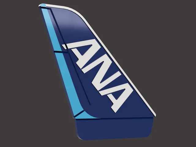 All Nippon Airways (ANA) - Airplane Tail coaster, keychain