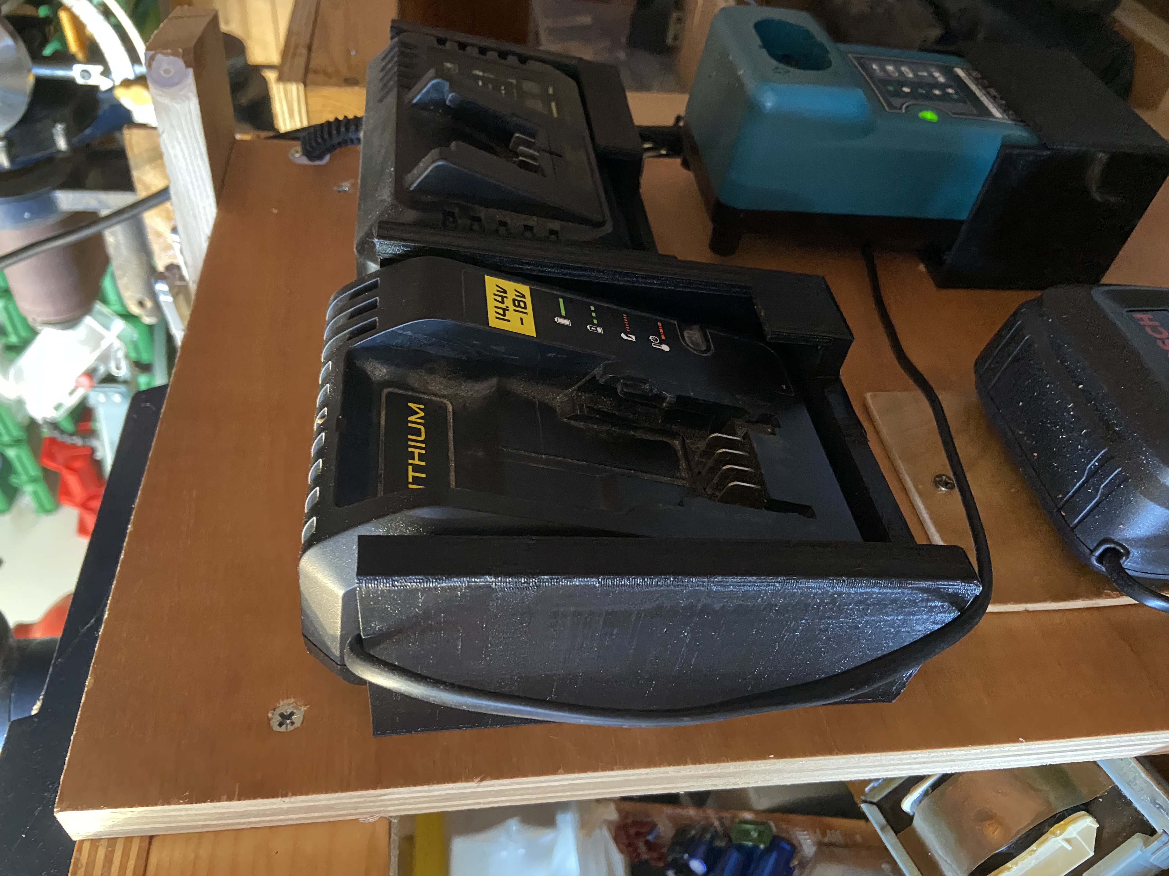 Hanger for Stanley FatMax charger.