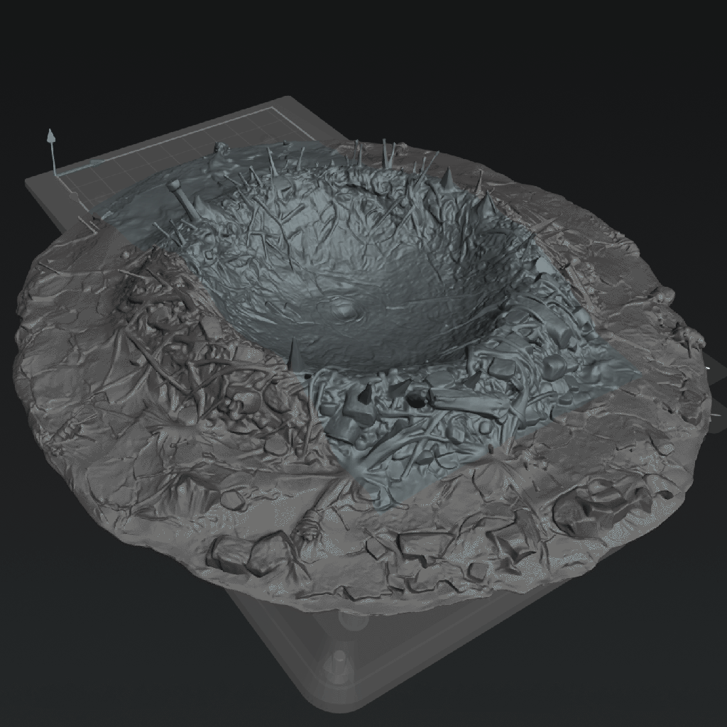 Charred Beast Nest Terrain - The Eightpints The Chamuscado Glass Wastes