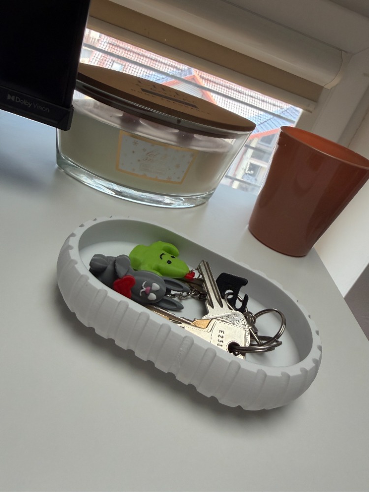 Ribbed Oval Organizer / EDC Tray