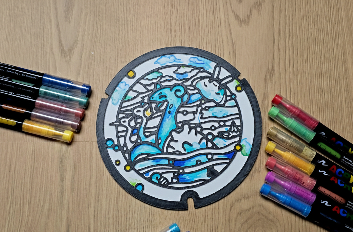 Lapras Pokelid Coloring Craft