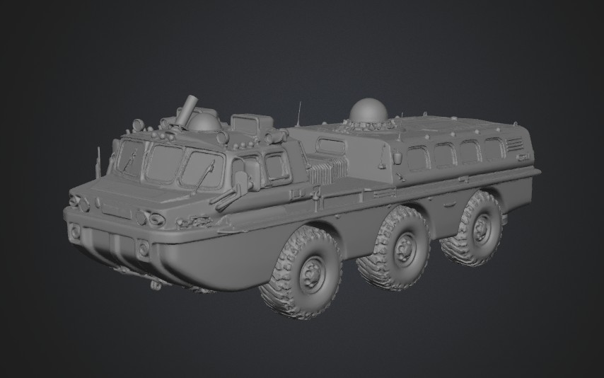 ZIL-4906 Blue Bird 3D model