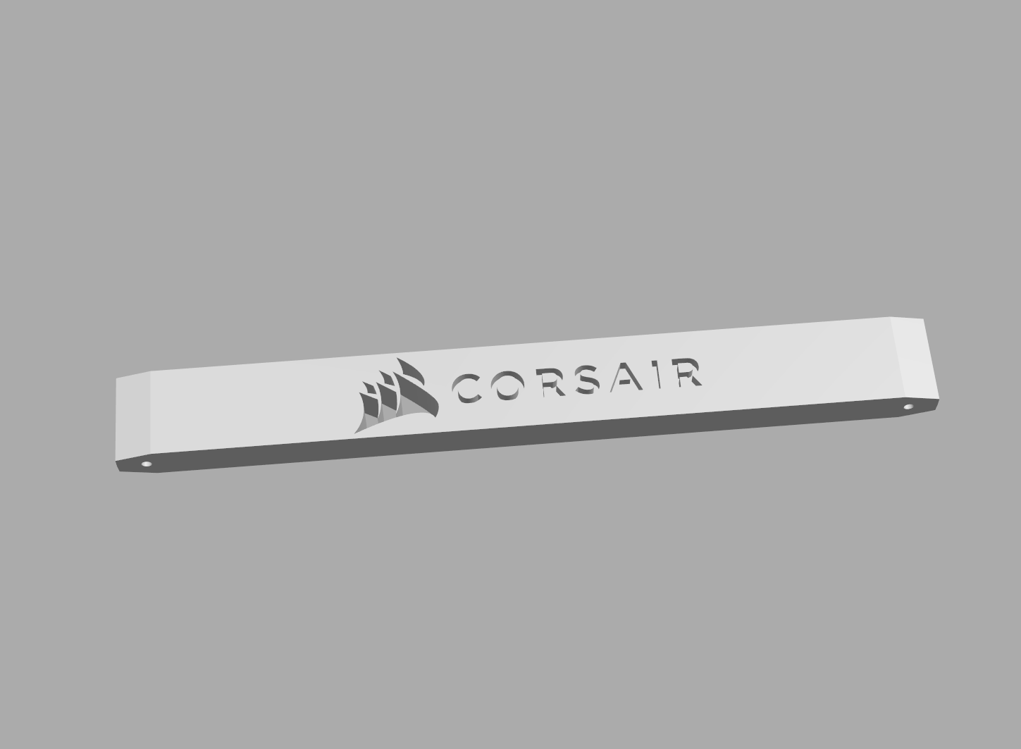 Dominator titanium top bars with Corsair Logo