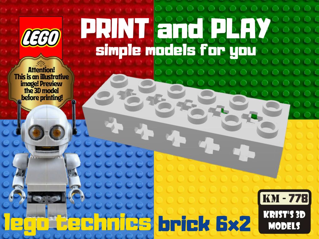 lego technics brick 6x2