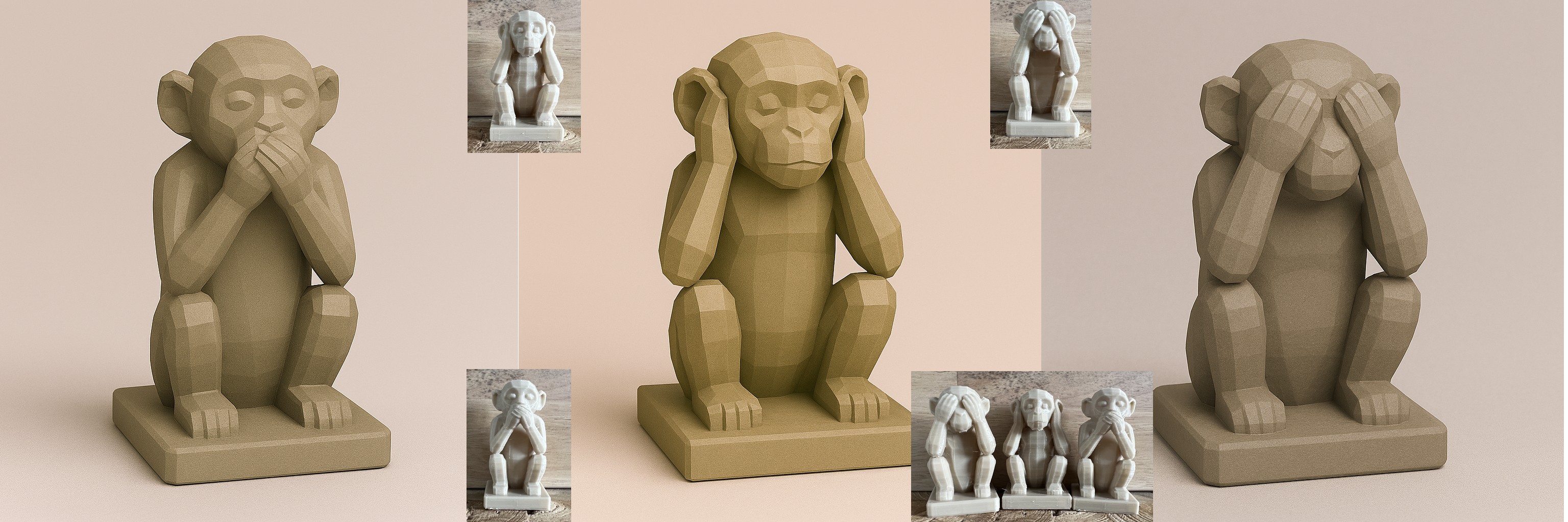 The Three Wise Monkeys (Individual)
