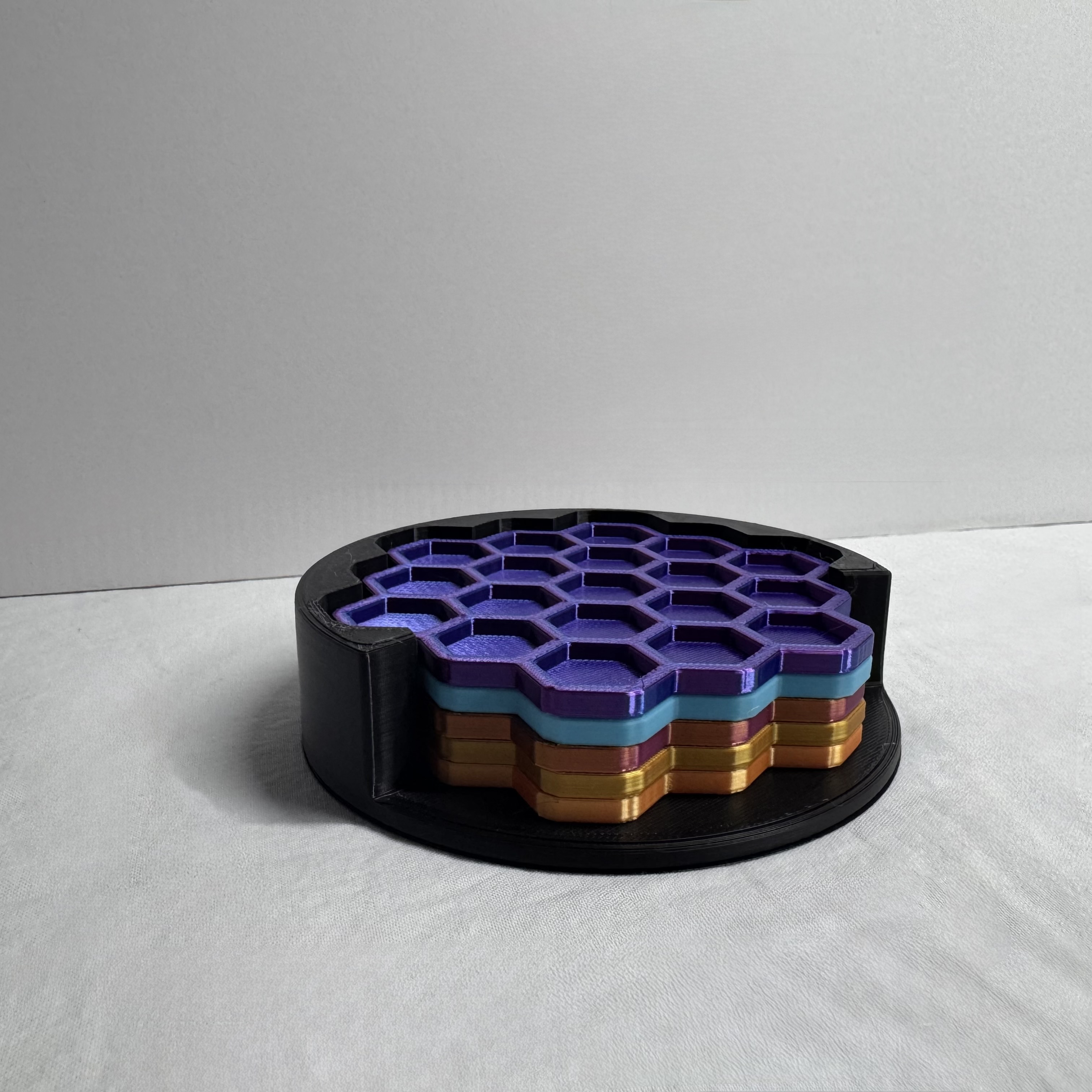 Miniatura 3 do modelo 3D Honeycomb Coaster Set