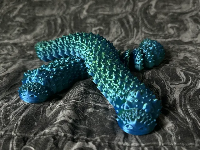 Spiky Print in Place Flexy Dragon