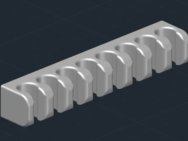 Cable holder for table Screw type