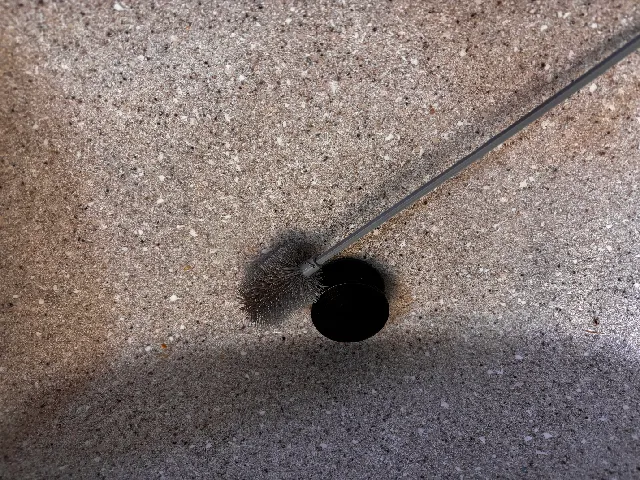 Scrubby brush for drains