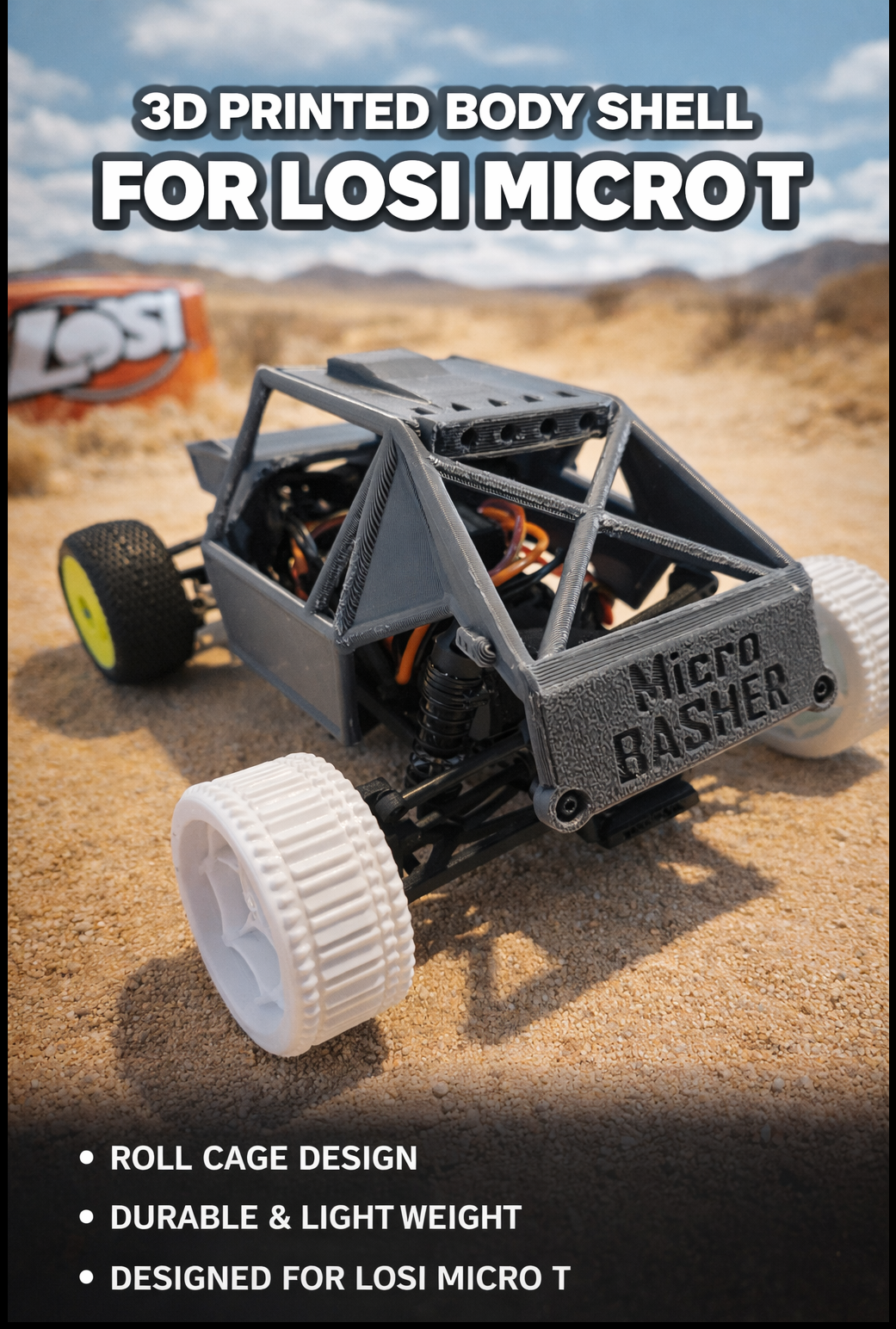 LOSI Micro T - Roll Cage or Basher RC Shell