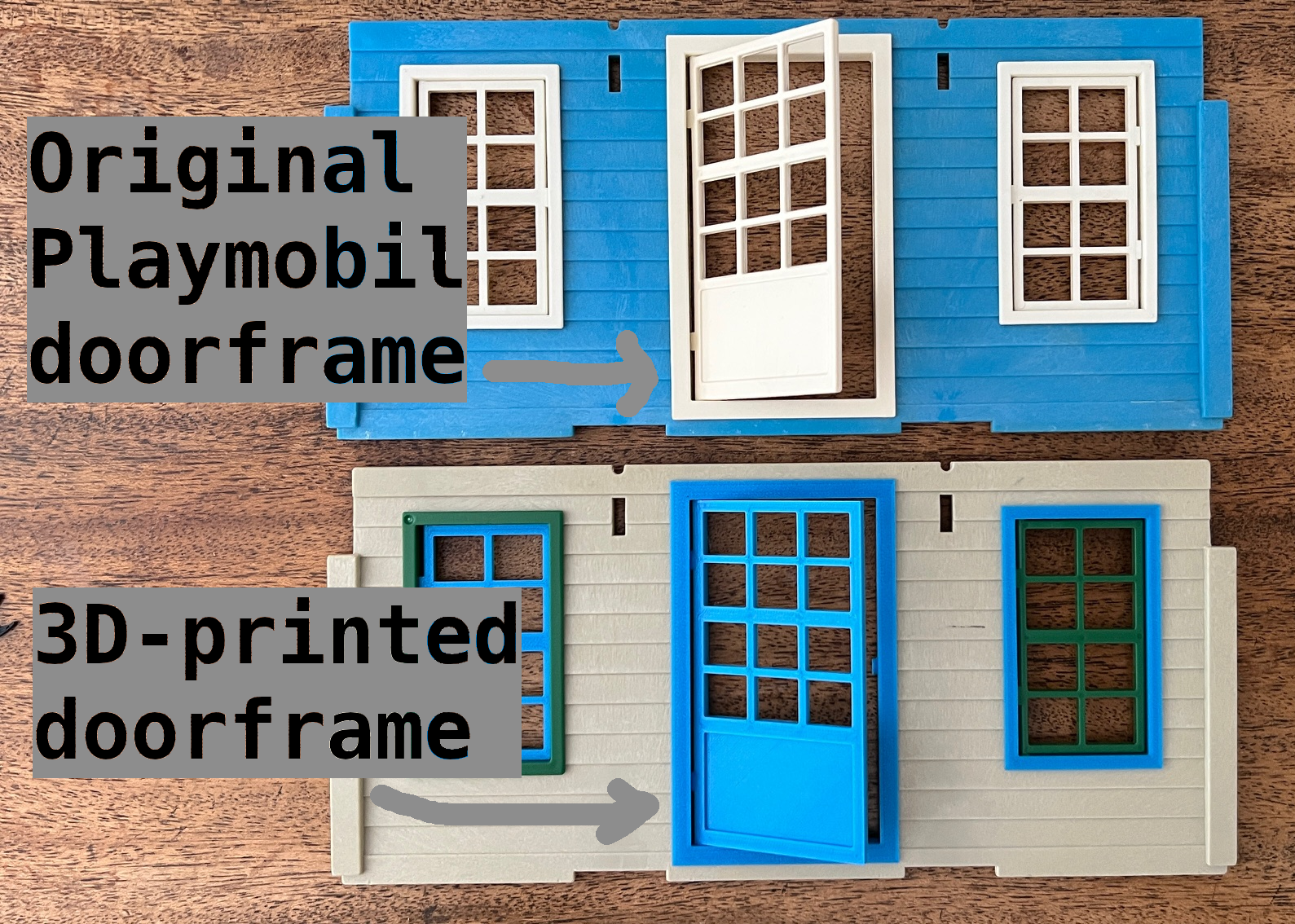 Playmobil Western house doorframe