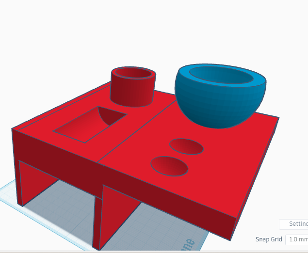 snack tray 3D model by MisterFish546