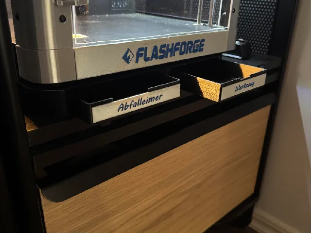 Flashforge AD5X Unterbau - mit Poop Chute