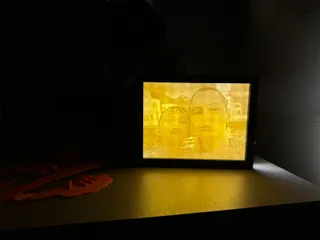 Lithophane photo frame (size 120x156 mm)