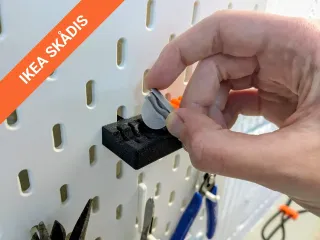 Skadis: Grandma's Favorite Filament Clip Storage