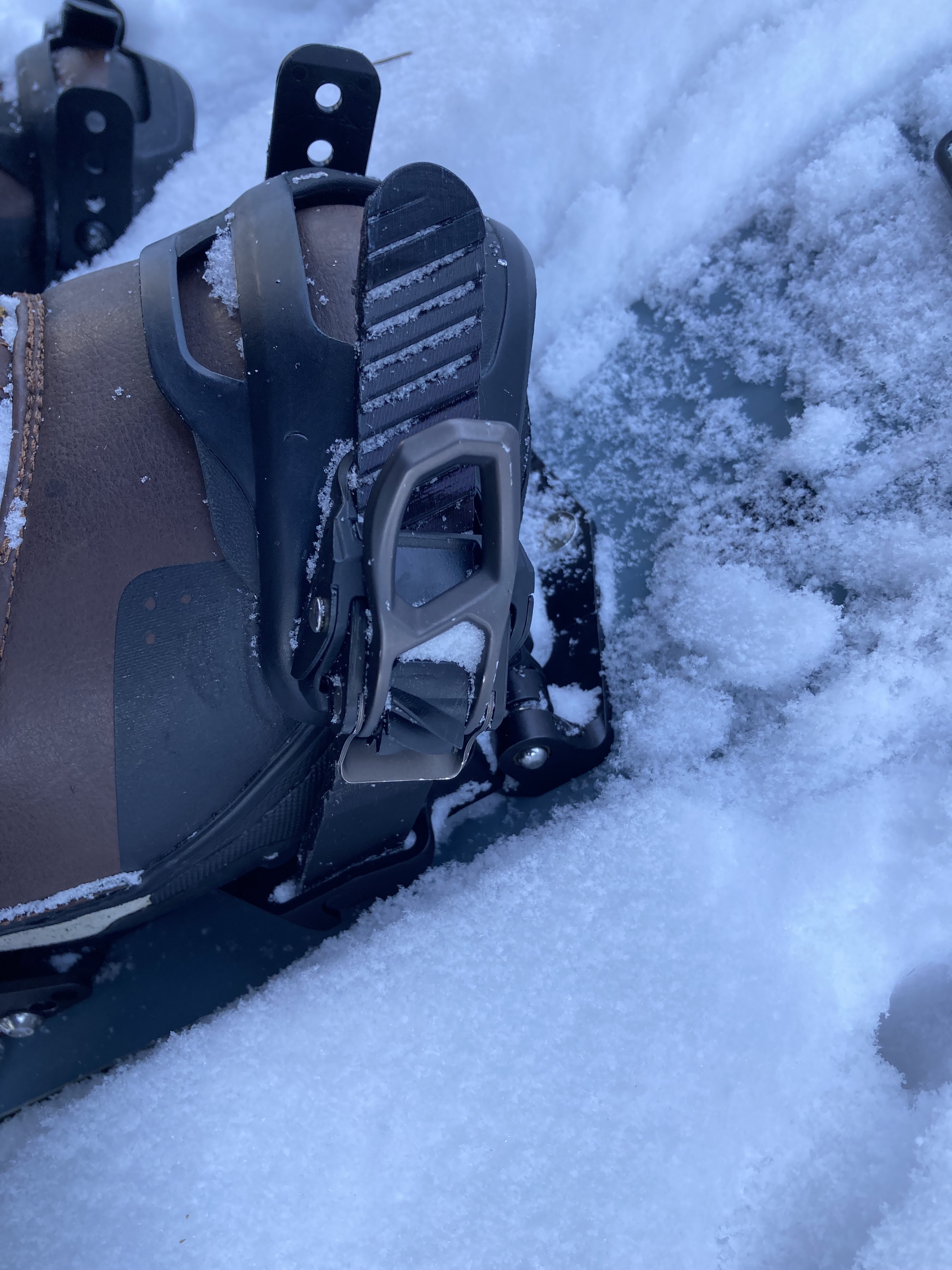 Burton hitchhiker split-board bindings toe strap