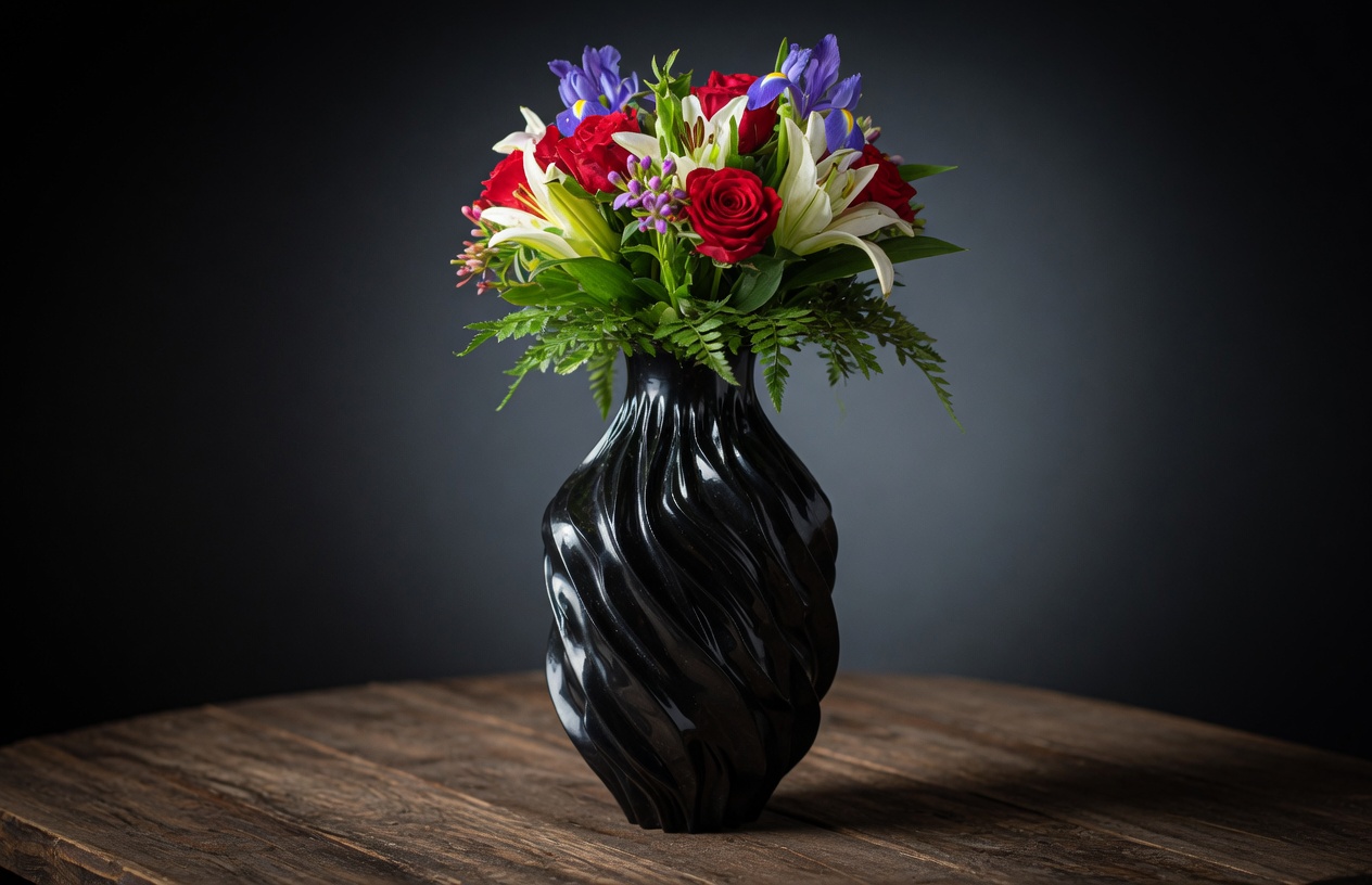 Elegant Twisted Wave Vase