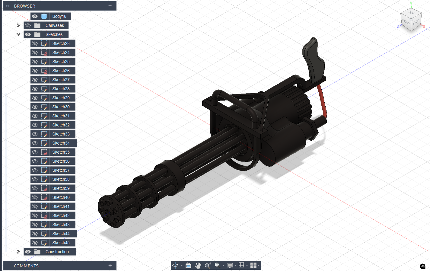 Gatling gun