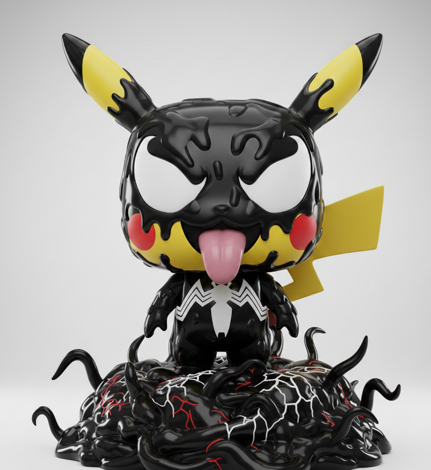 PikachuxVenomFunkoStyle