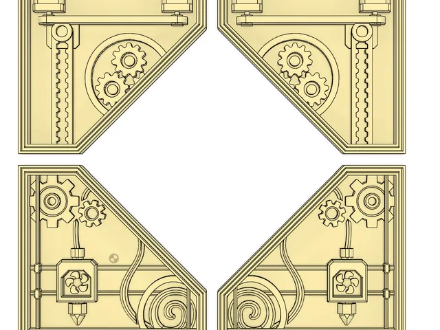 Decorative Corner Bumpers - 3DPrinter Motif