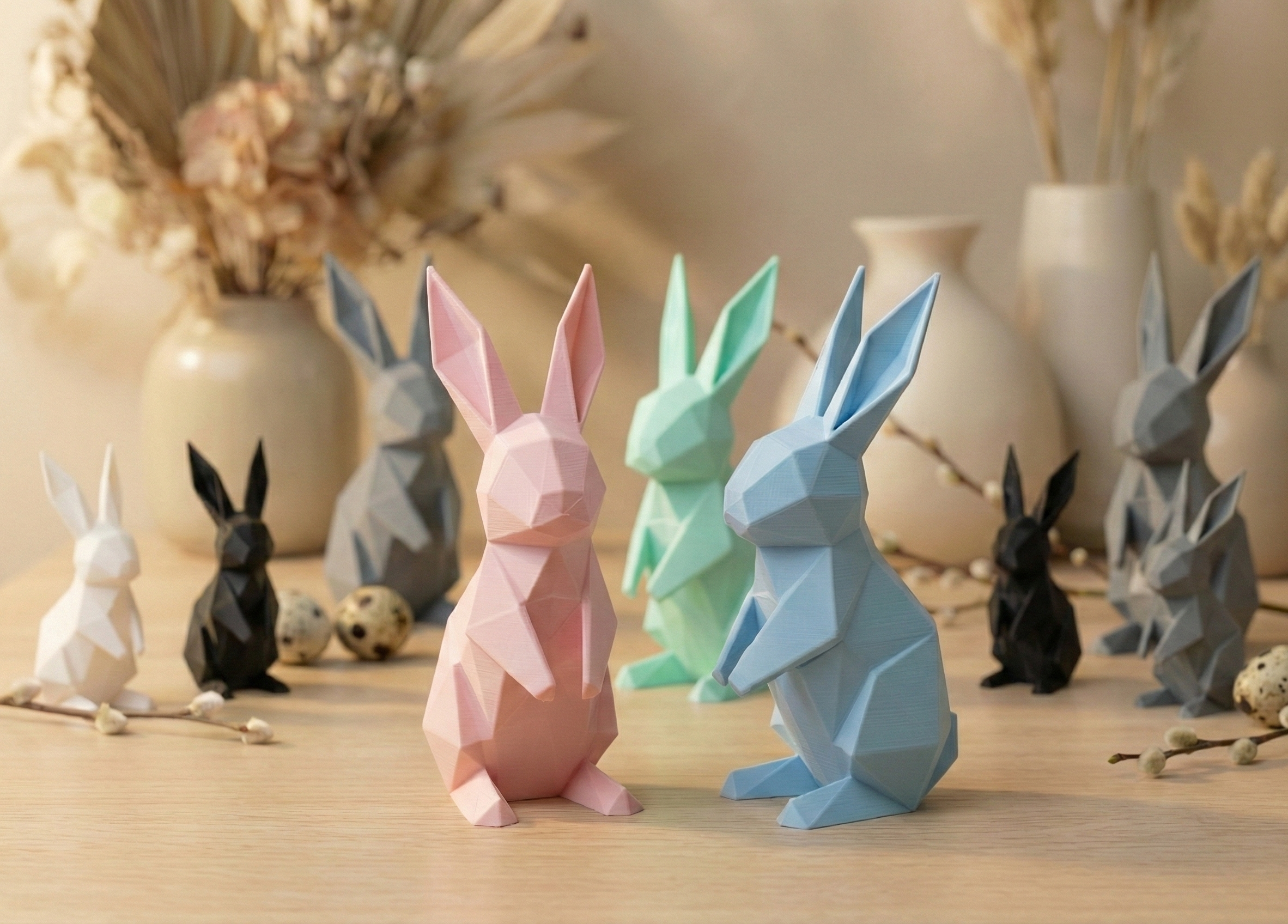Origami Easter Bunny Army - Decor/Gift