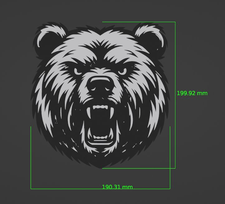 Miniatura 2 do modelo 3D Angry bear
