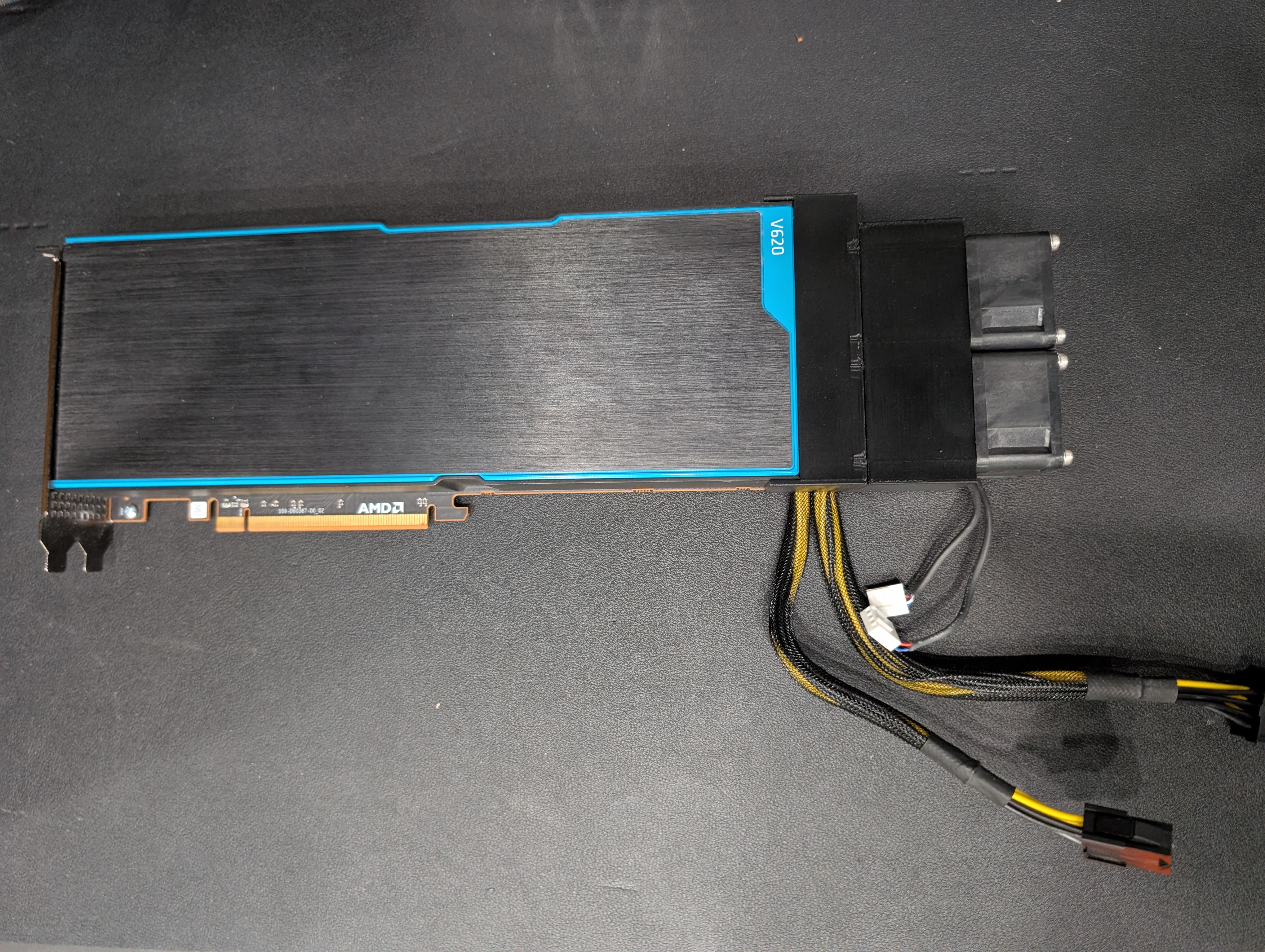 AMD V340 V520 V620 MI25 MI50 MI60 MI100 MI210 Fan Shroud