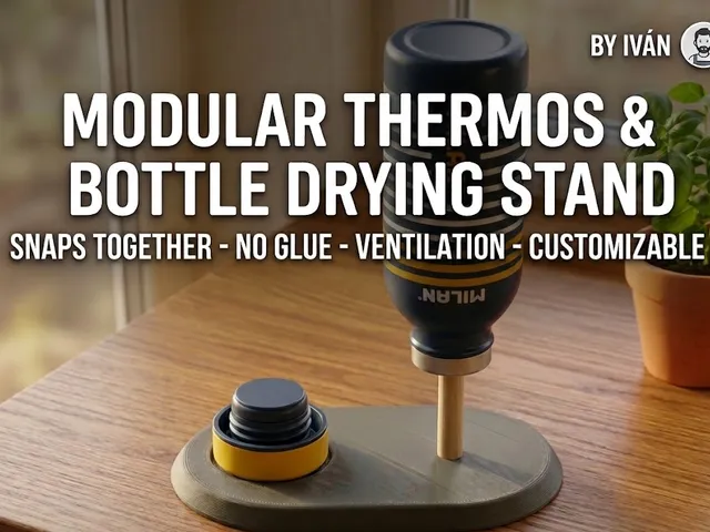 Modular Thermos, Bottle Drying Stand